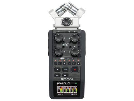 Zoom - 24/96, 6 in/2 Out MS Mic Capable Handheld Recorder